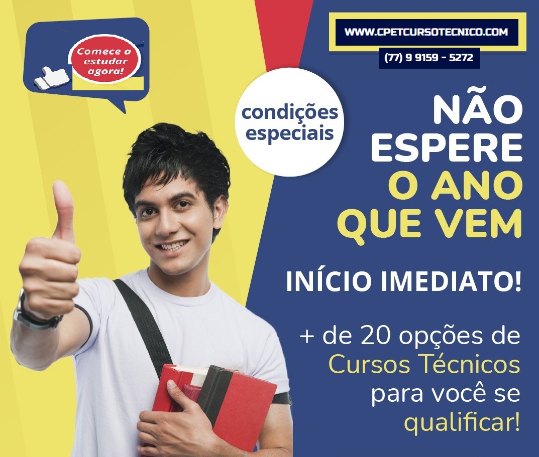 CURSOS TÉCNICOS 100% Via WEB