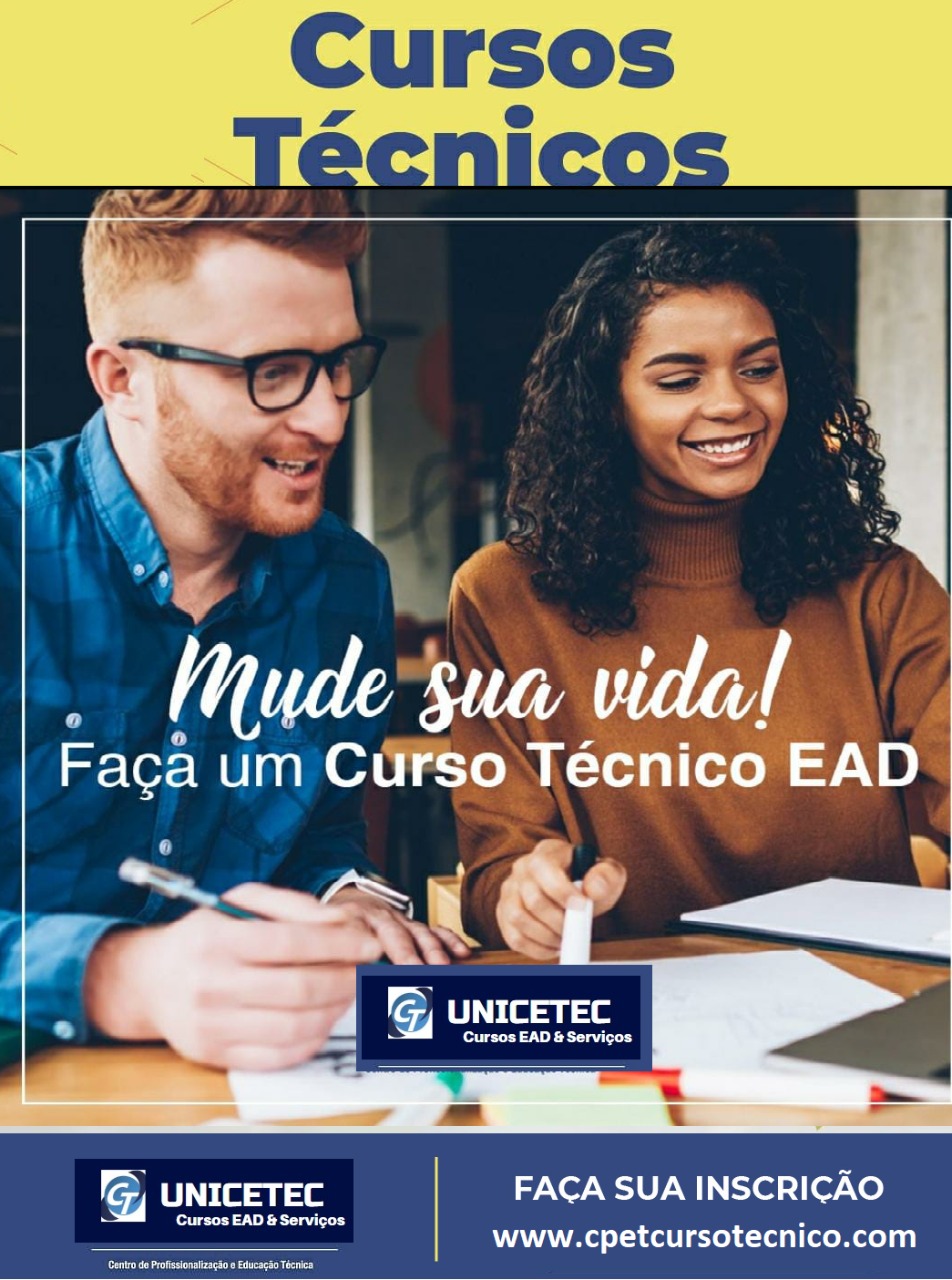 CURSOS TÉCNICOS EAD 100% ONLINE